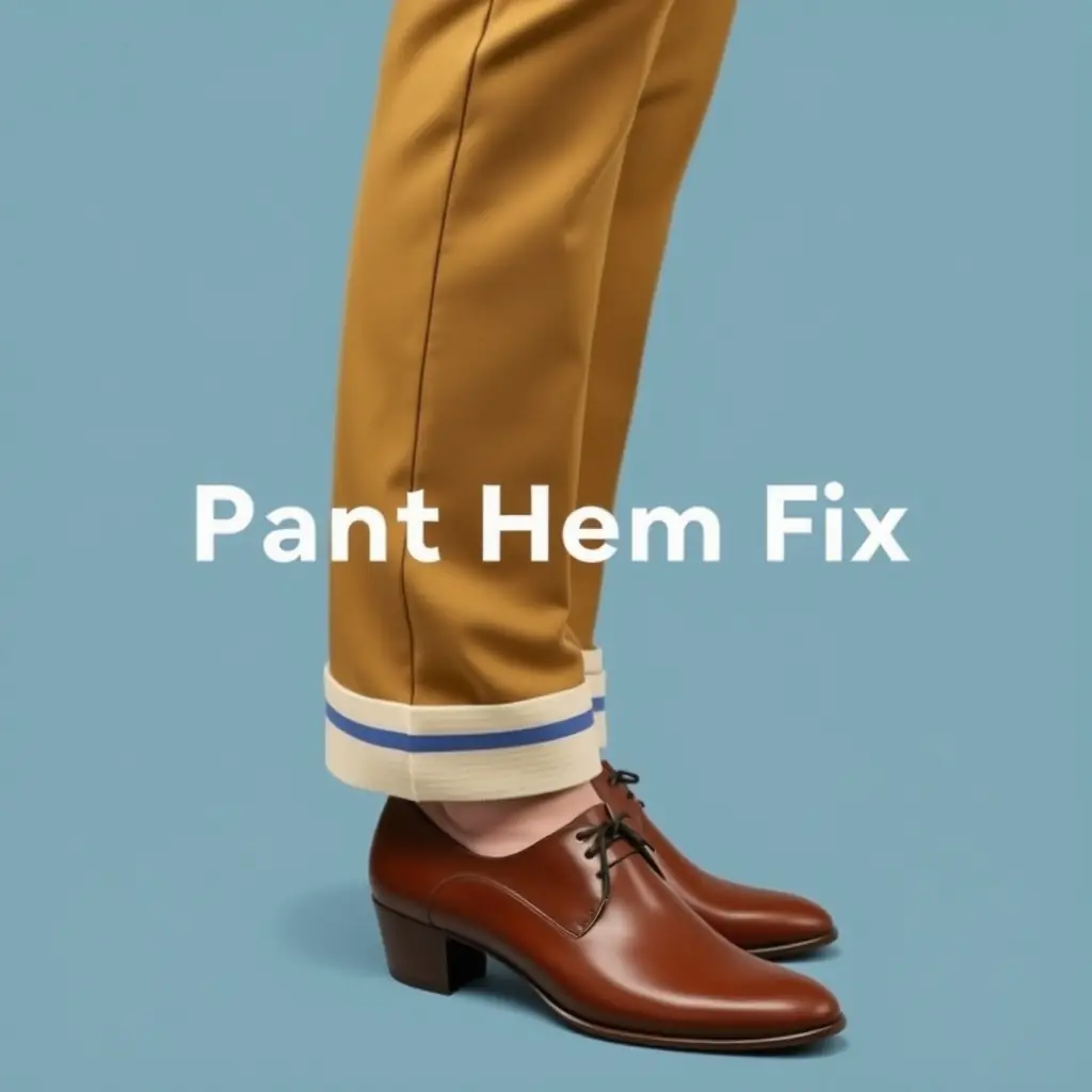 Pant Hem Fix Without a Sewing Kit