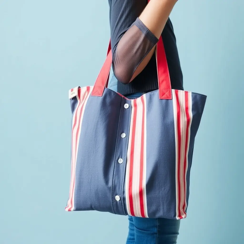 Upcycling Shirts into Fashionable Tote Bags
